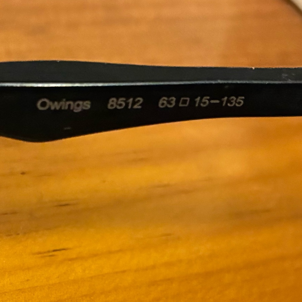 Serengeti Owings 8512 Polarized Aviator Sunglasses Black 63-15-135 - Picture 5 of 6